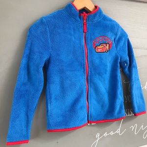 Disney Store Cars Zip Fleece Jacket - Boys 5/6